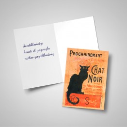 Le chat noir - Tebrik kartı